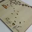 آلبوم یادبود چوبی عروسی گنجشک